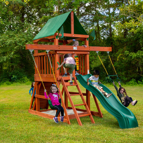 Gorilla Playsets Five Star Space Saver II Swing Set & Reviews Wayfair